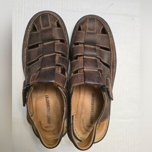Johnston & Murphy Men's Brown Leather Sandals